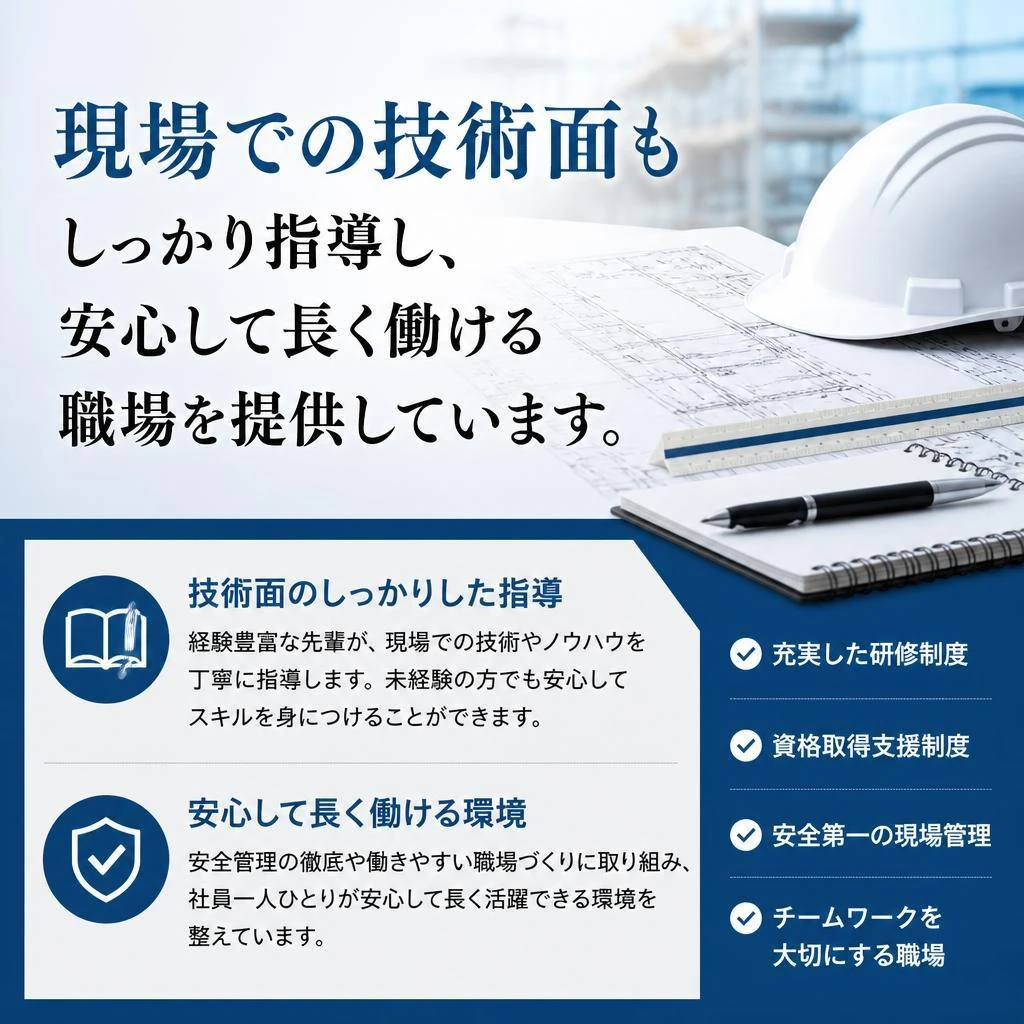 丁寧な業務環境