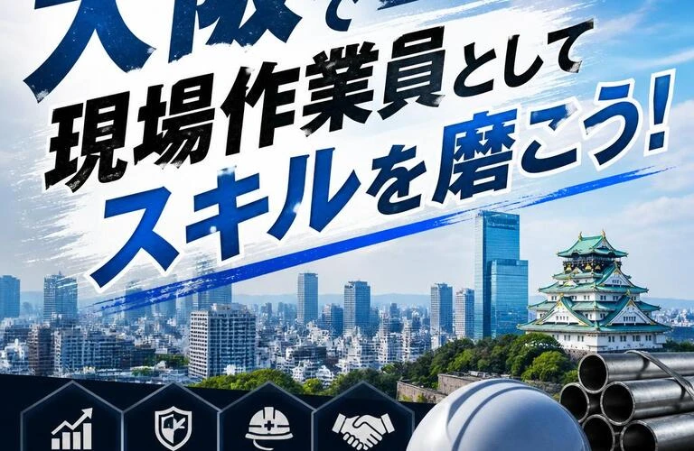 大阪で現場作業員としてスキルを磨こう！