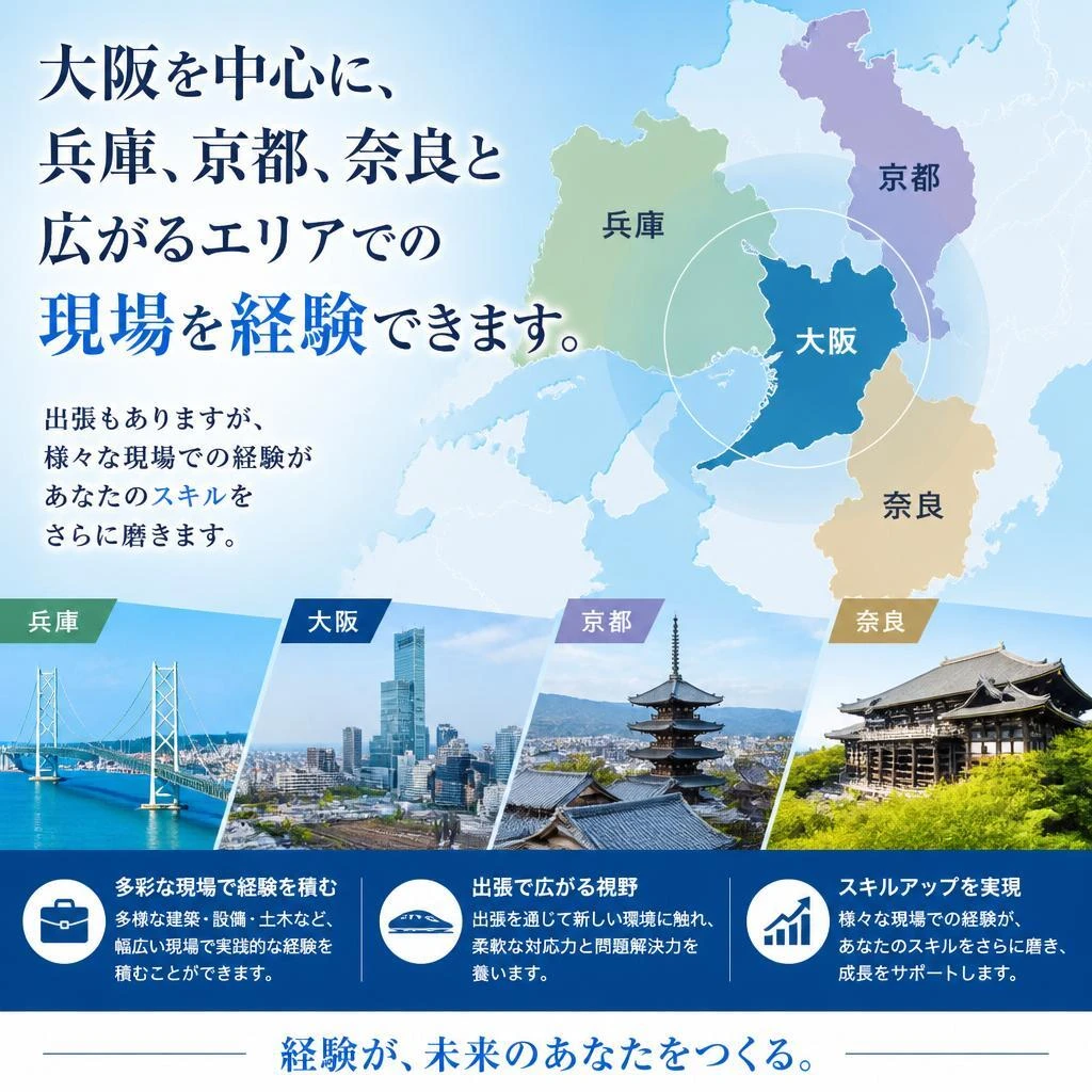 幅広い対応エリアでの活躍