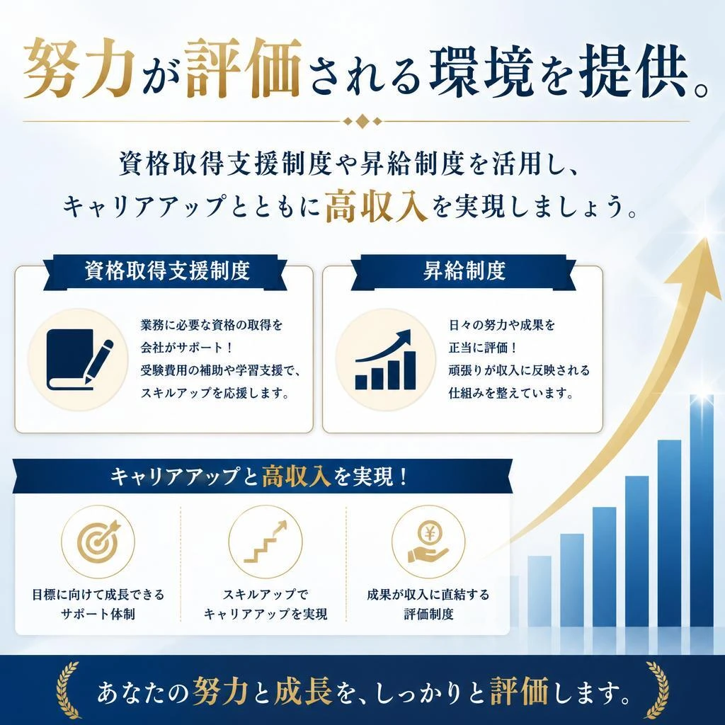 高収入を手にするためのサポート