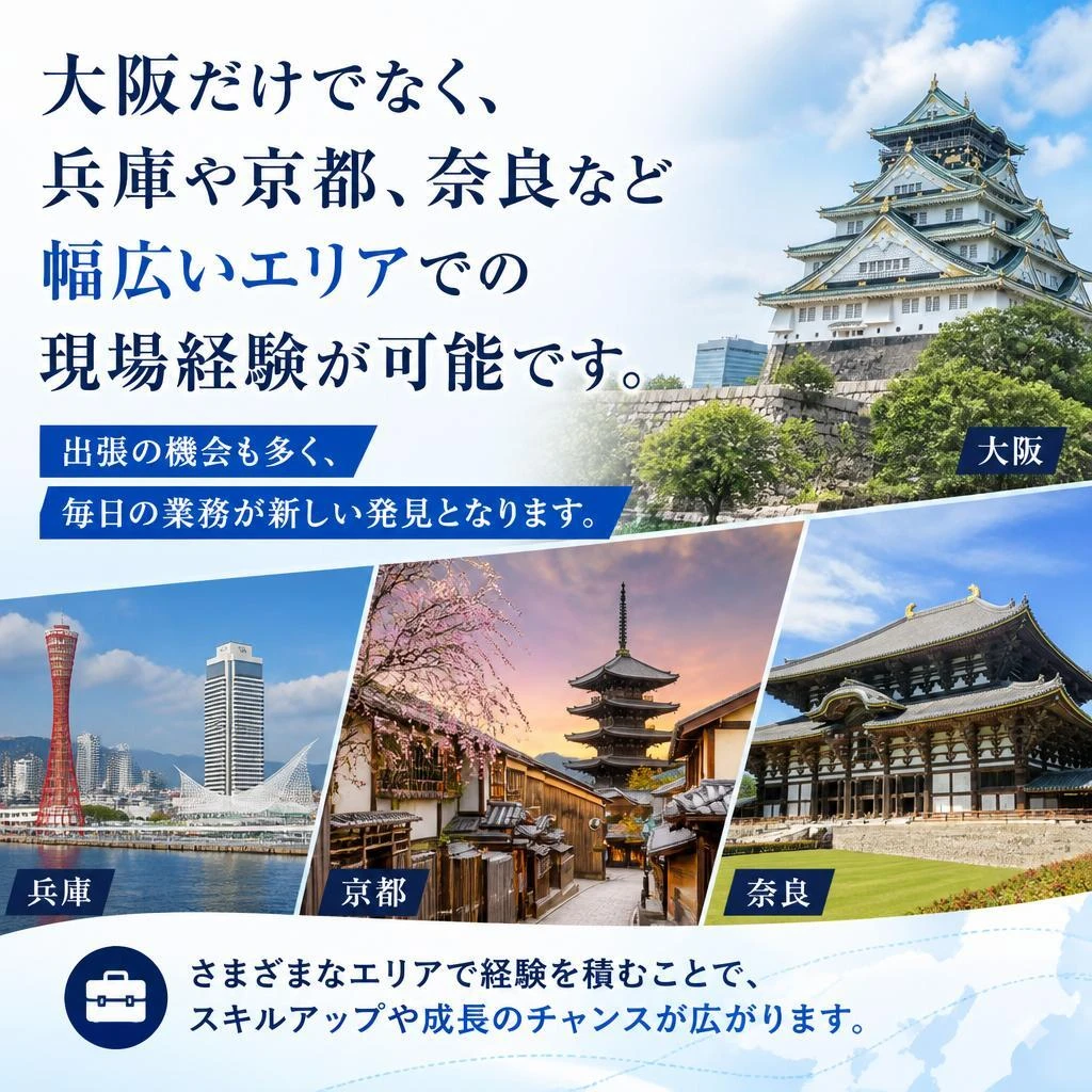 多様な現場経験ができる！
