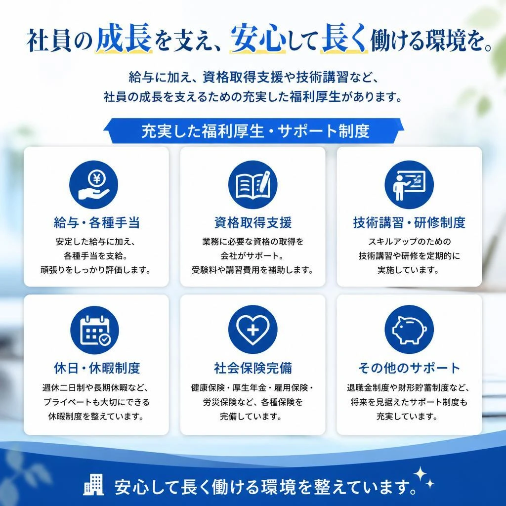 充実の福利厚生