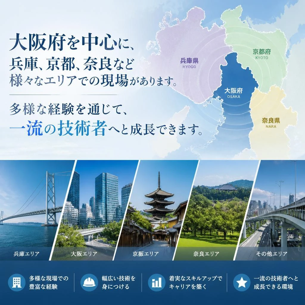 多彩な現場で経験を積むチャンス！