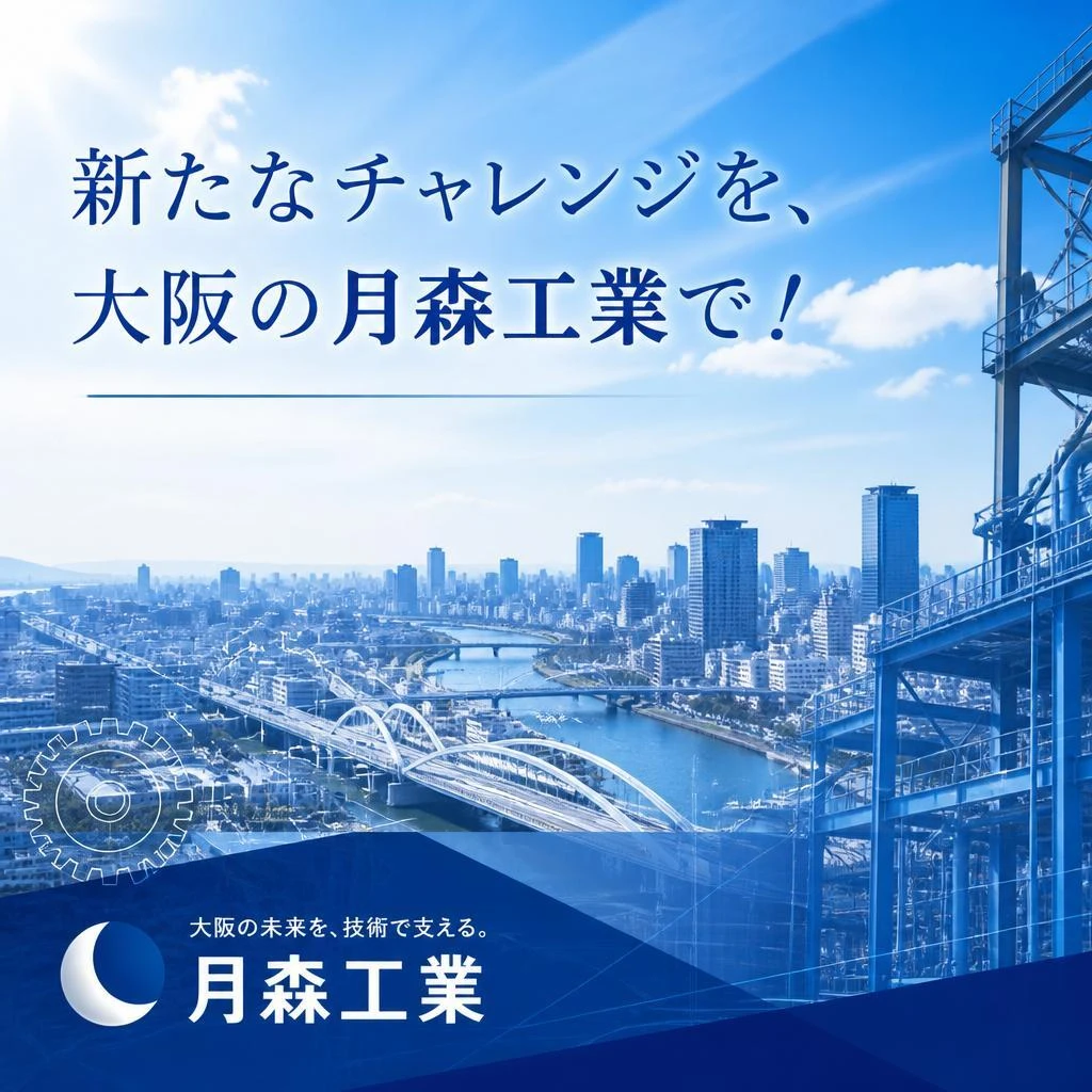 新たなチャレンジを、大阪の月森工業で！