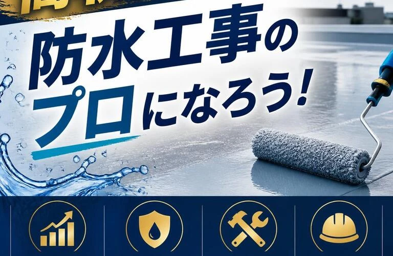 高収入を狙える！防水工事のプロになろう！