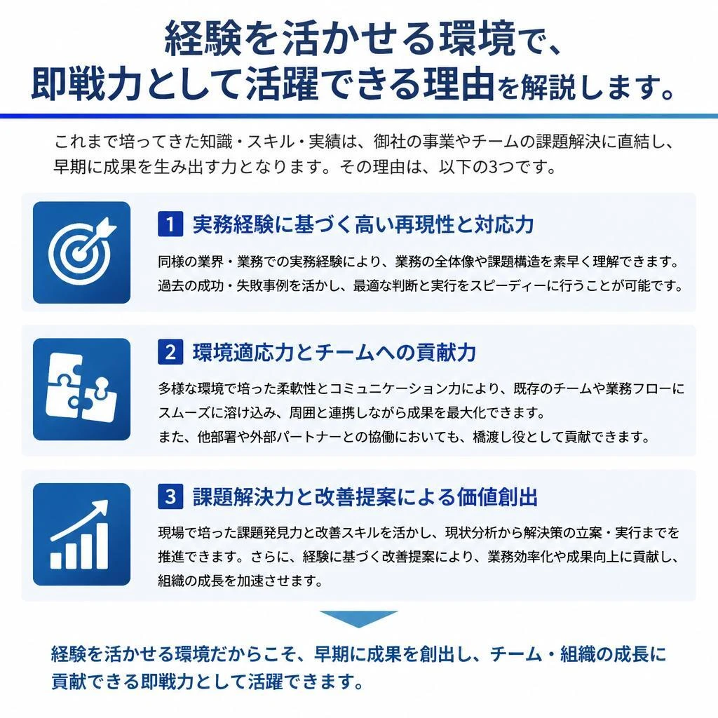 4. 経験者優遇の理由