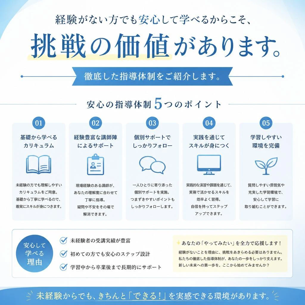 2. 未経験から始めるチャンス