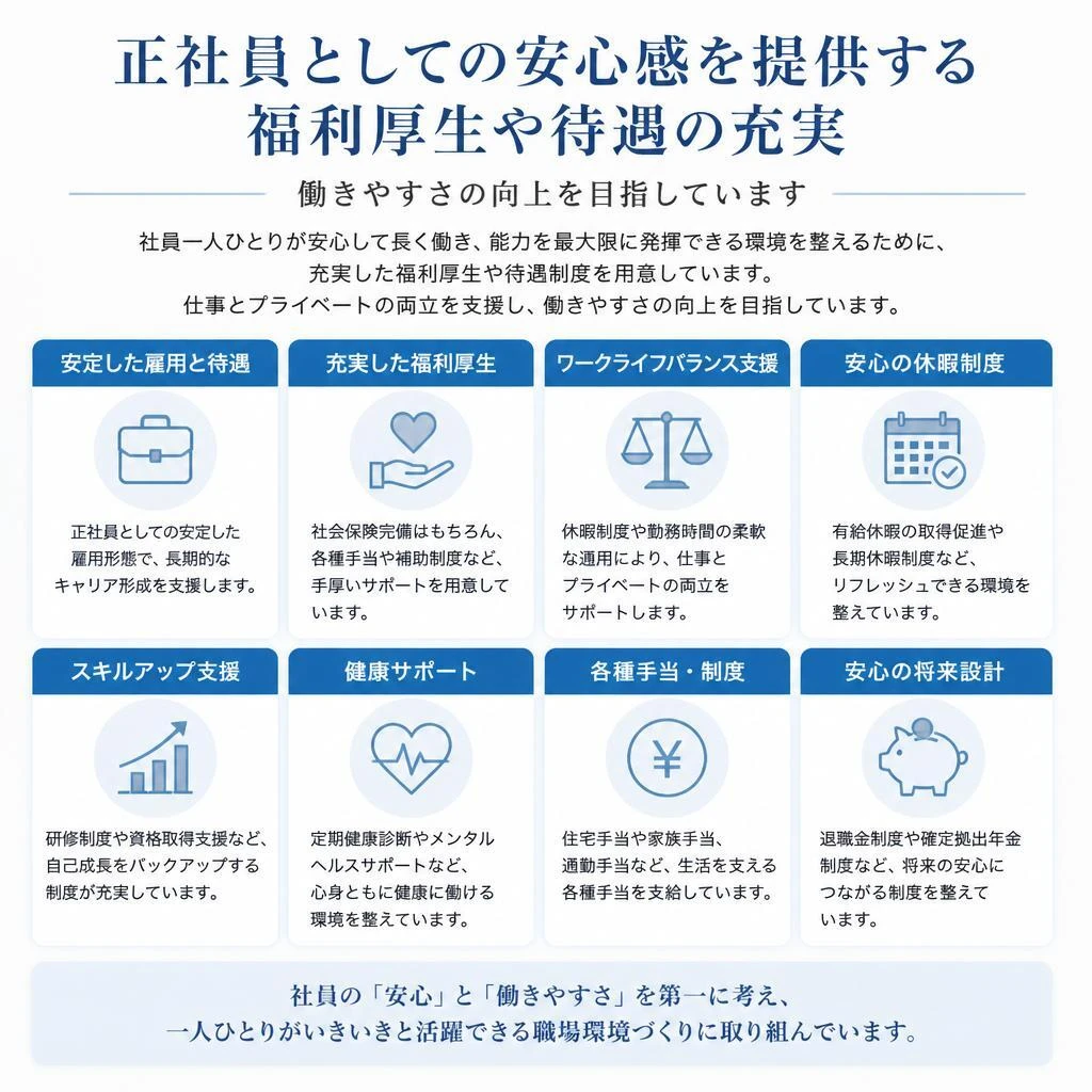 5. 福利厚生が充実