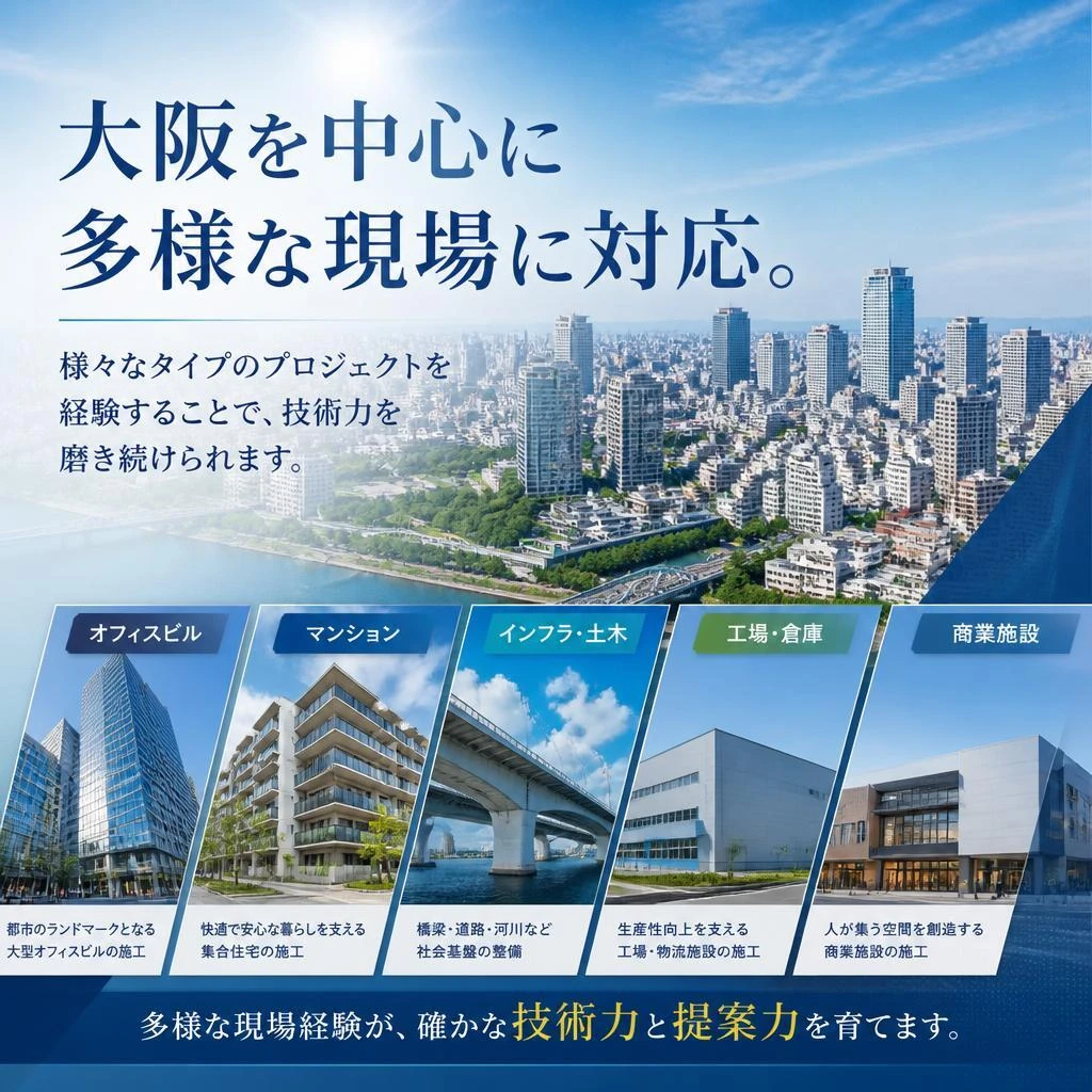 多様な現場経験でスキルアップ