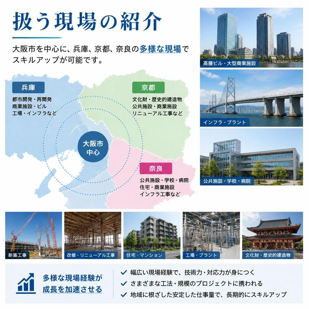多彩な現場での経験