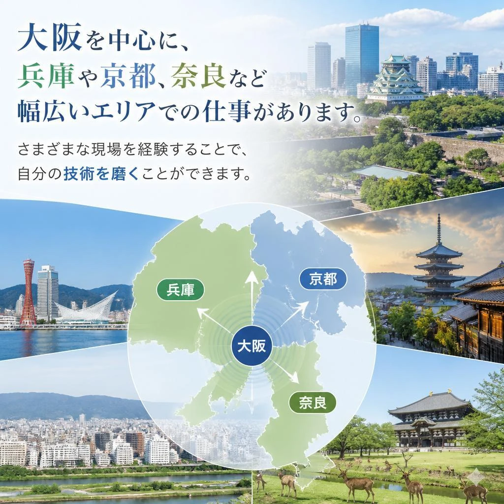 多様な現場での経験を積めるチャンス