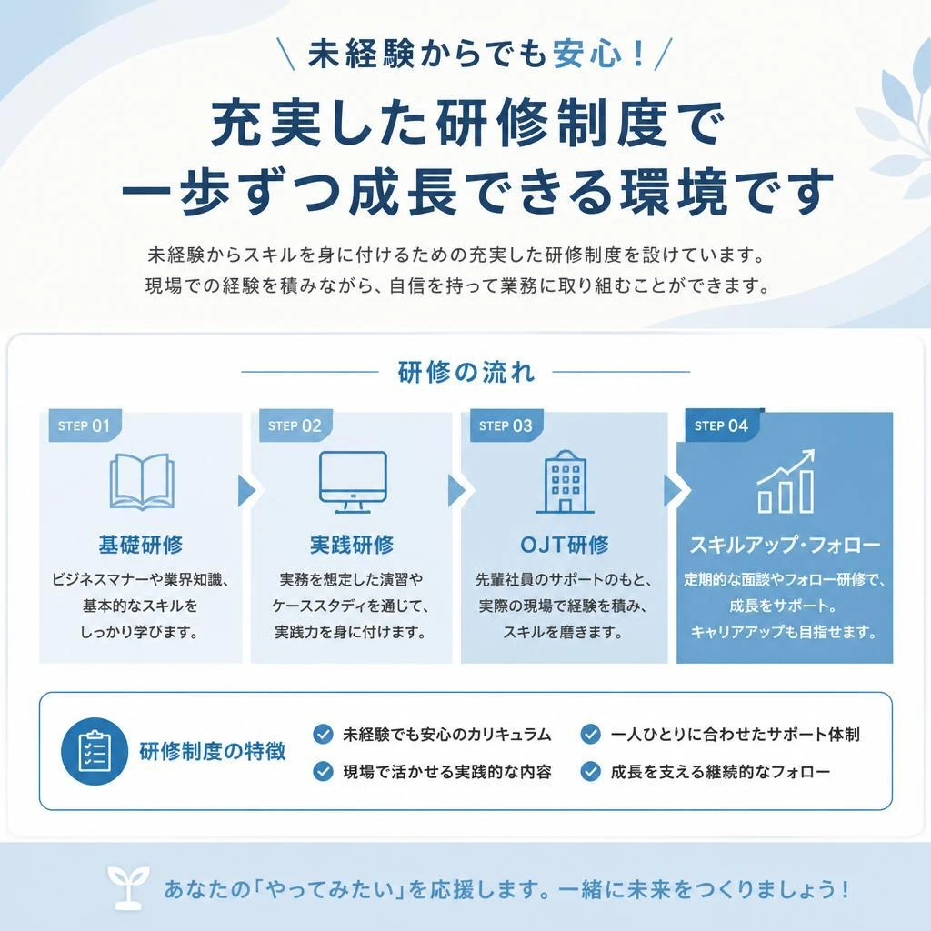充実した研修制度
