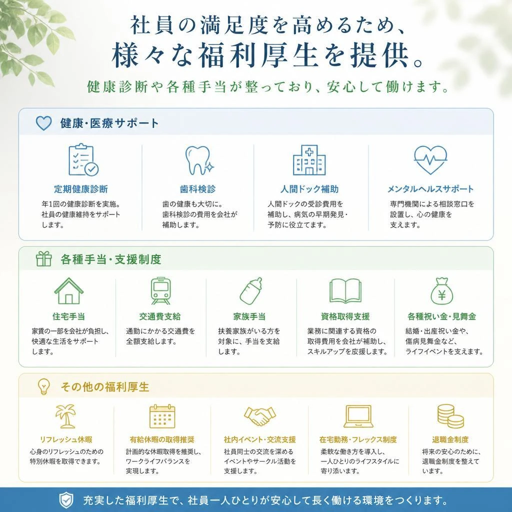 福利厚生が充実