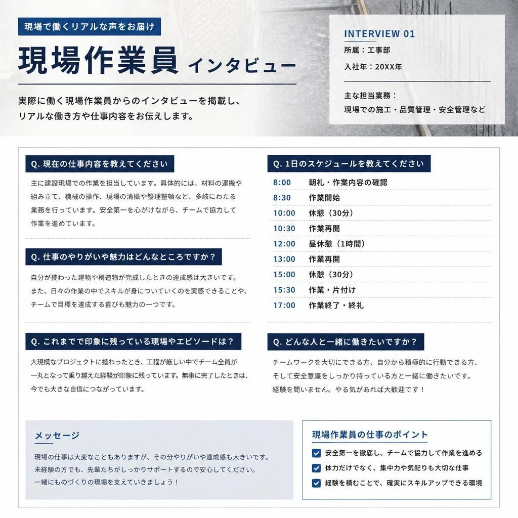 現場作業員の声