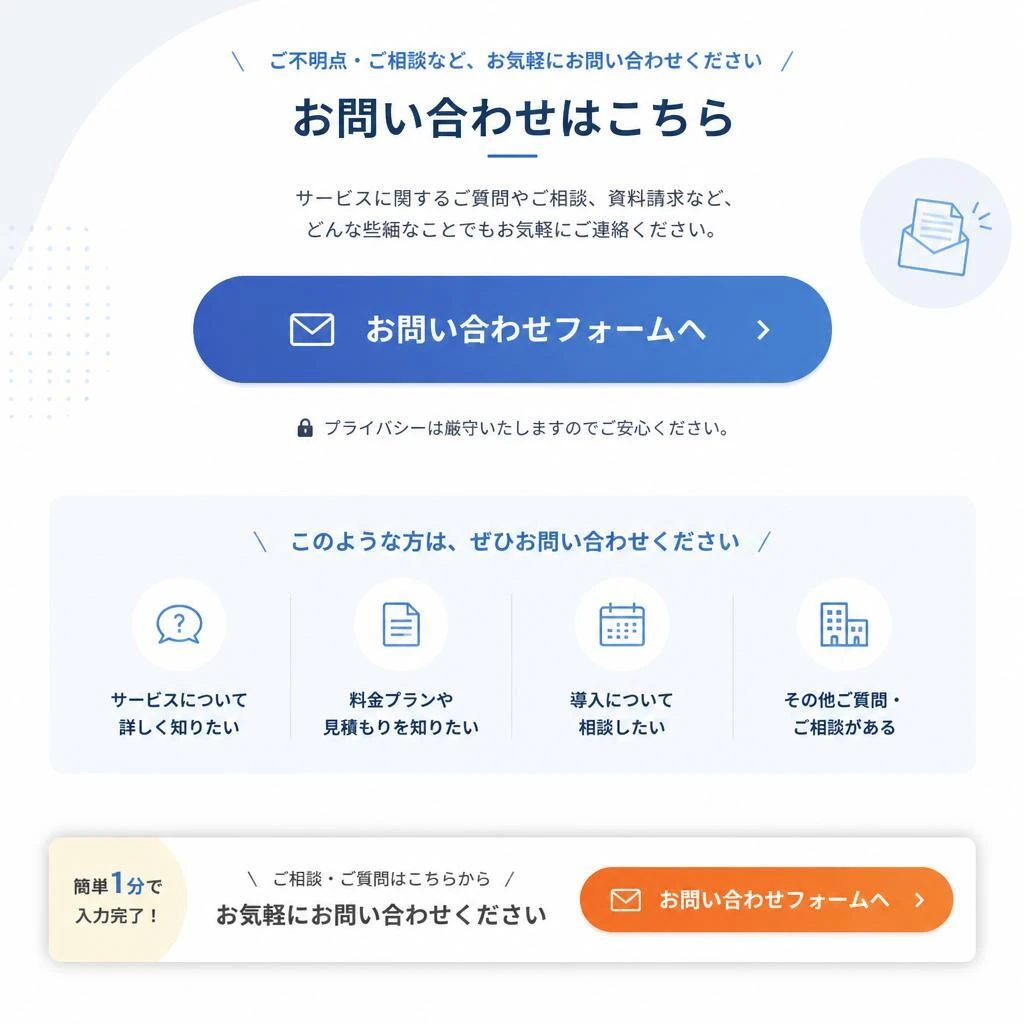 今すぐ問い合わせを！