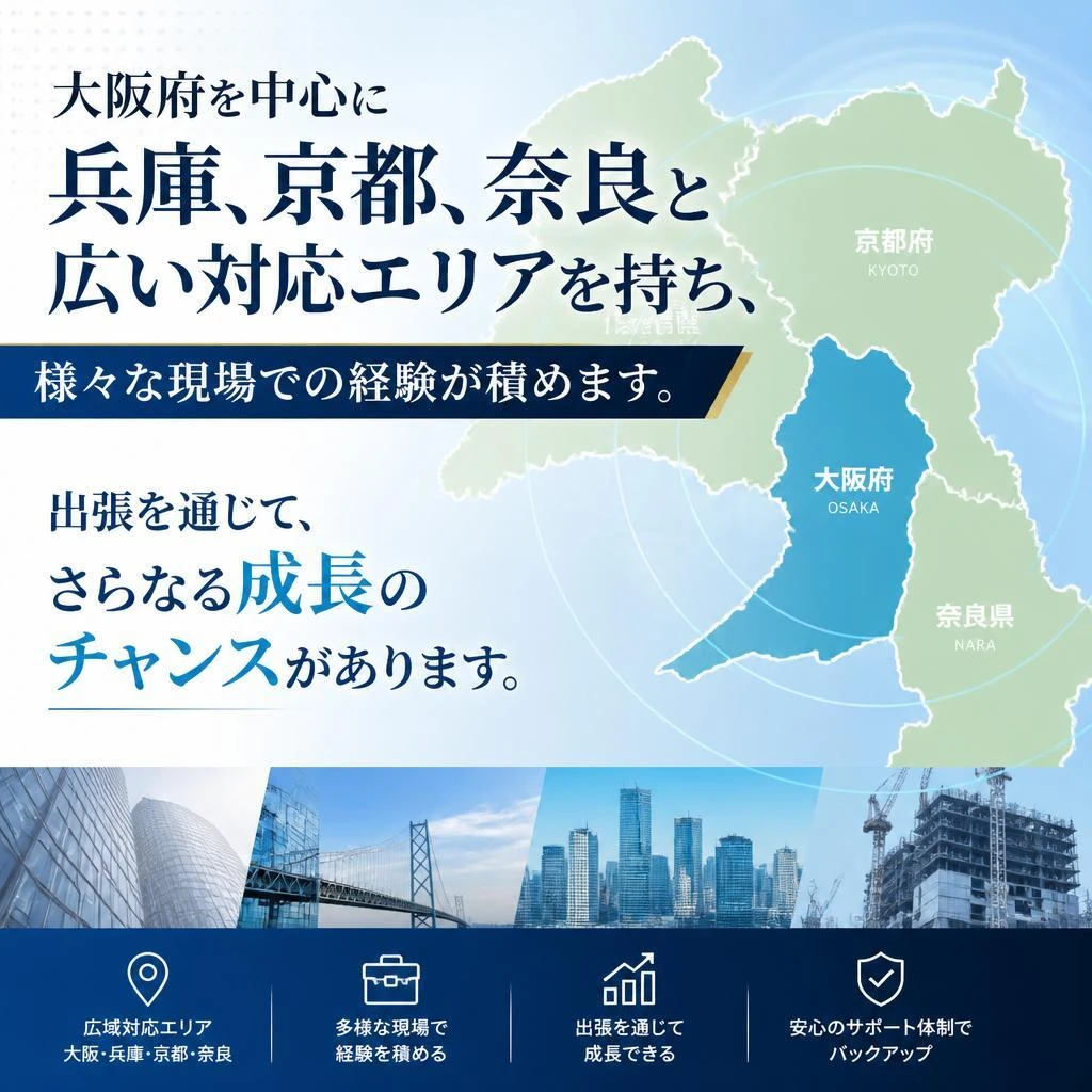 現場の多様性と出張のチャンス