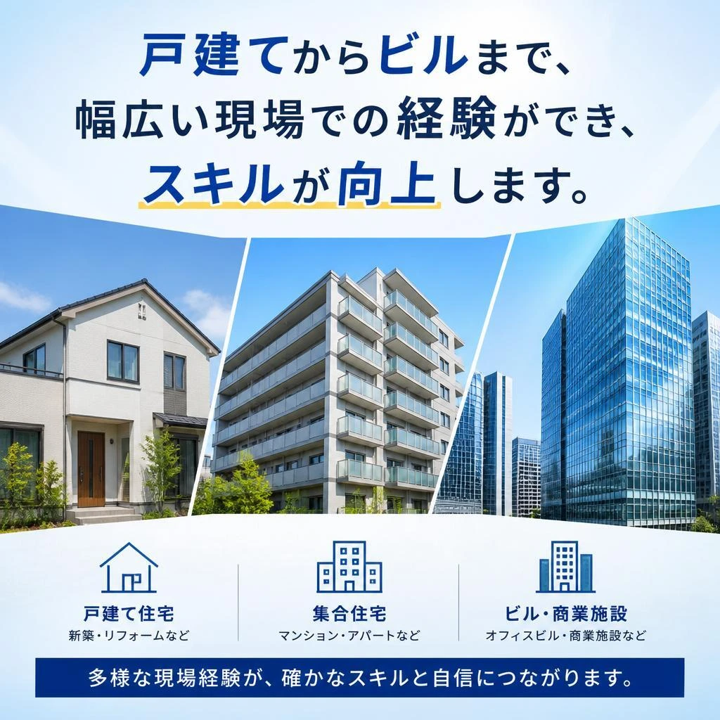 多様な現場を経験