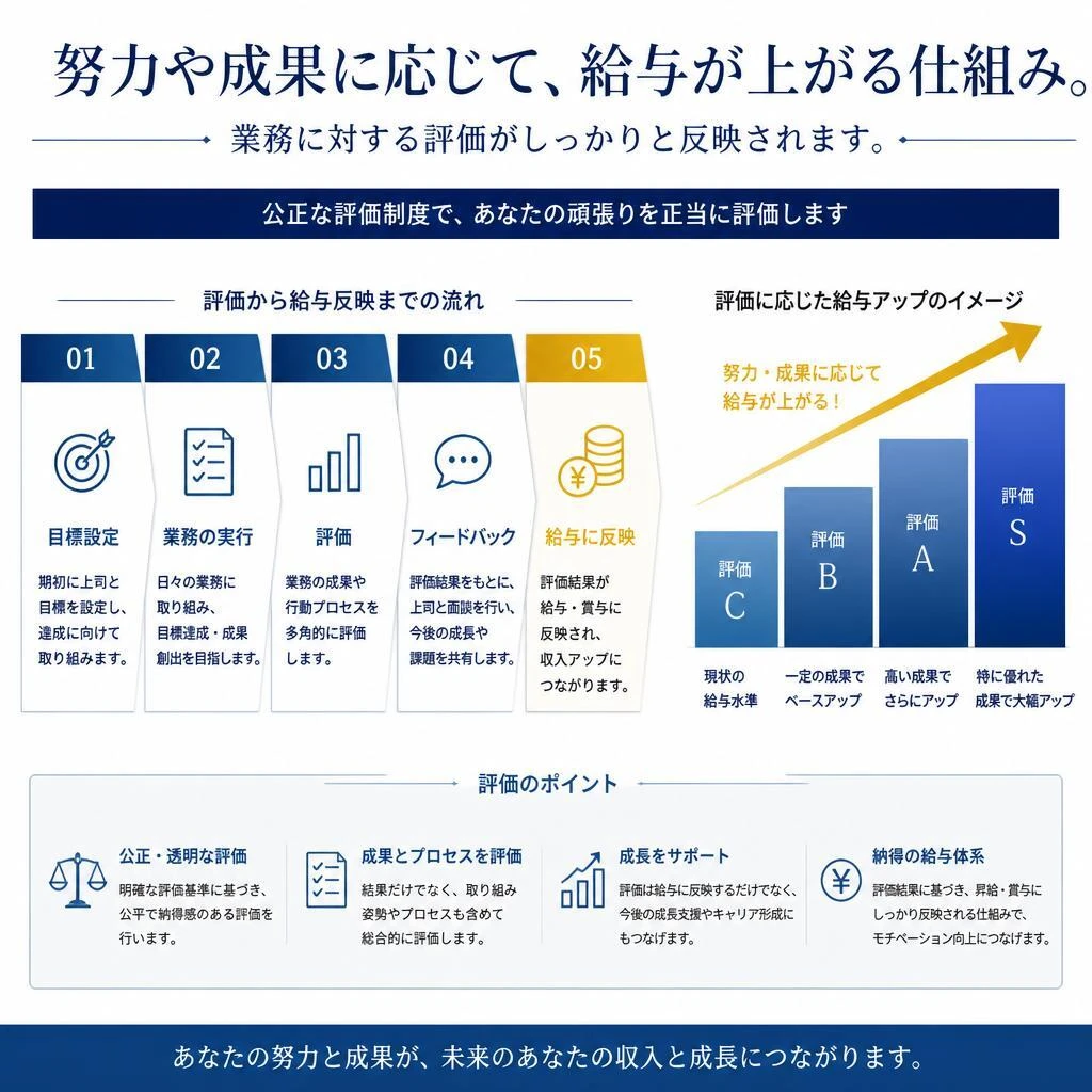 実力で給与アップ！