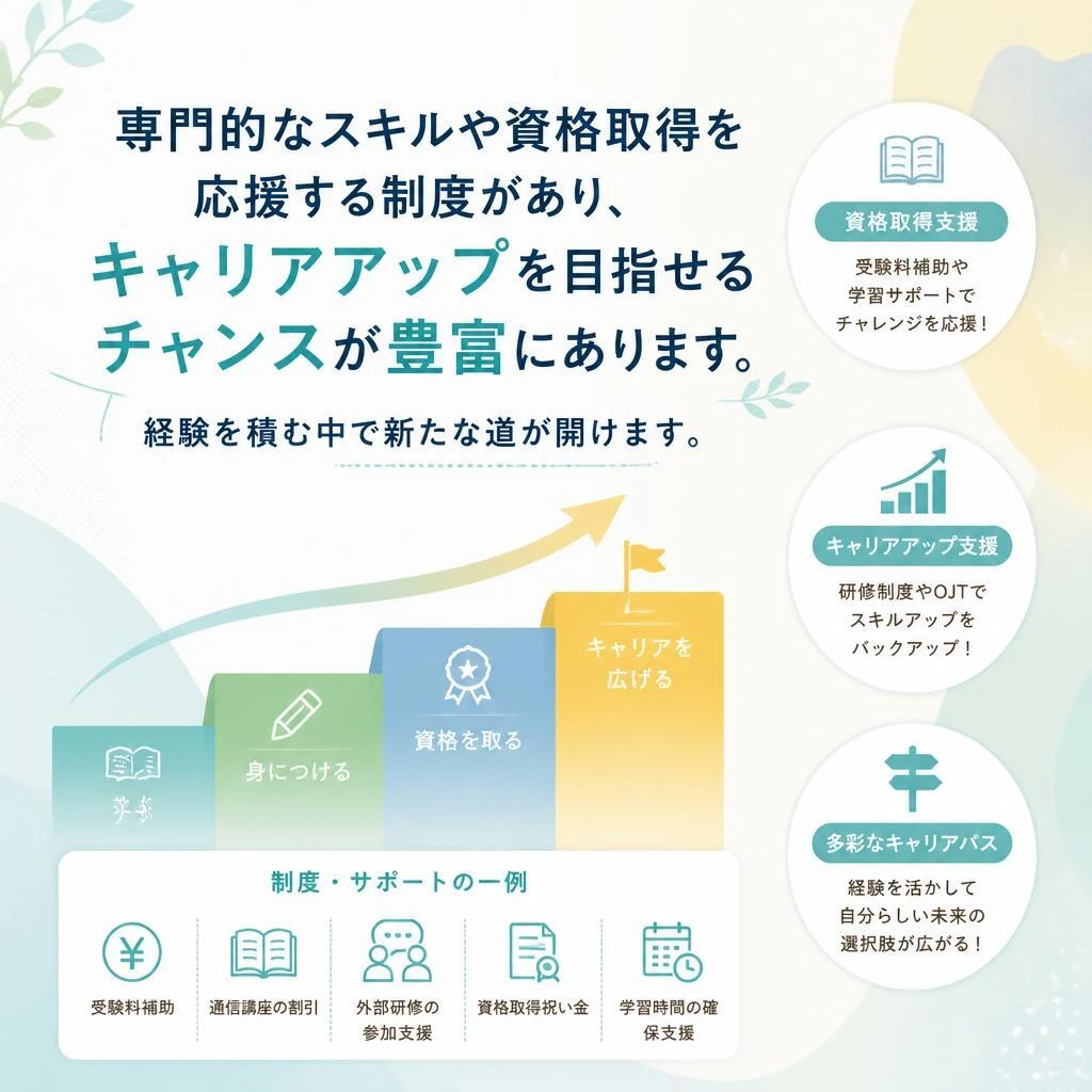 キャリアアップの道がここに！