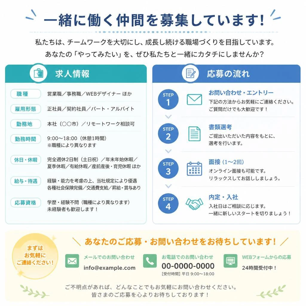 今すぐ応募しよう！