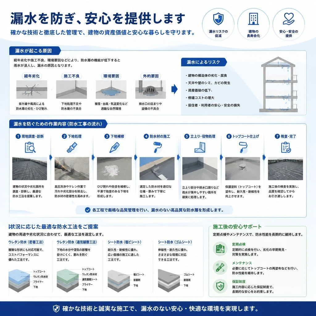 防水工事の仕事内容