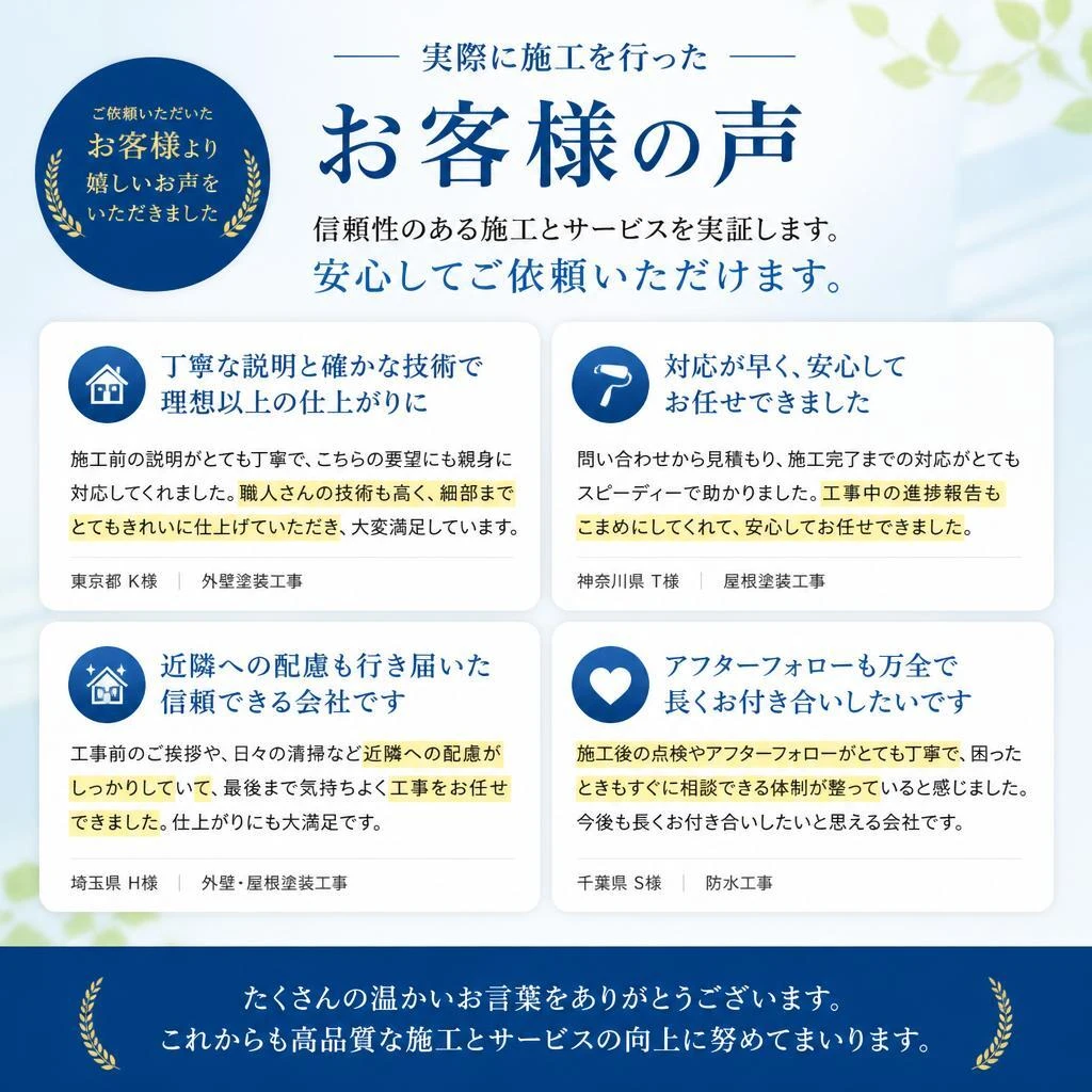 お客様の声