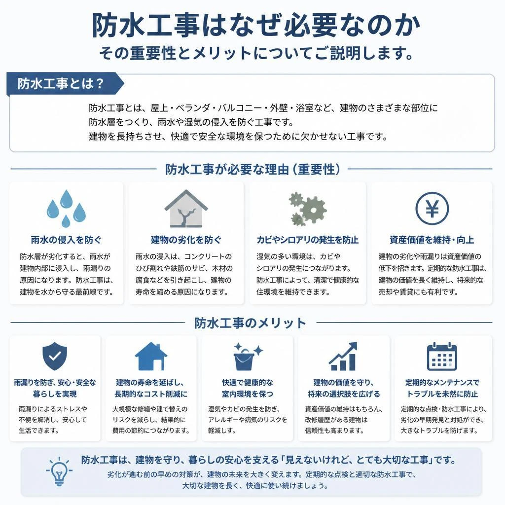 防水工事の重要性
