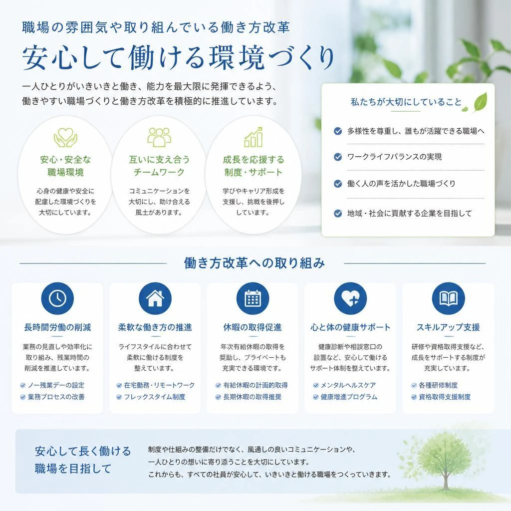 働く環境と働き方改革
