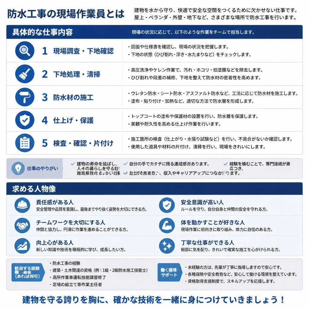4. 求人情報：現場作業員募集