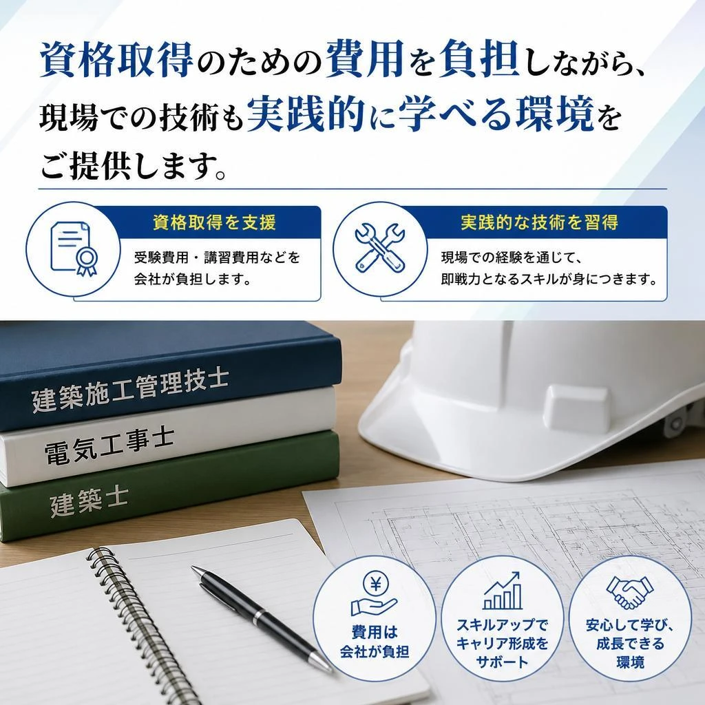 4. 技術取得支援制度でスキルアップ