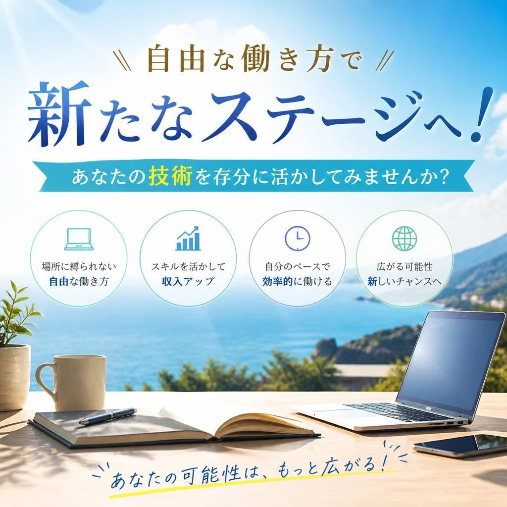 自由な働き方で新たなステージへ！あなたの技術を存分に活かしてみませんか？
