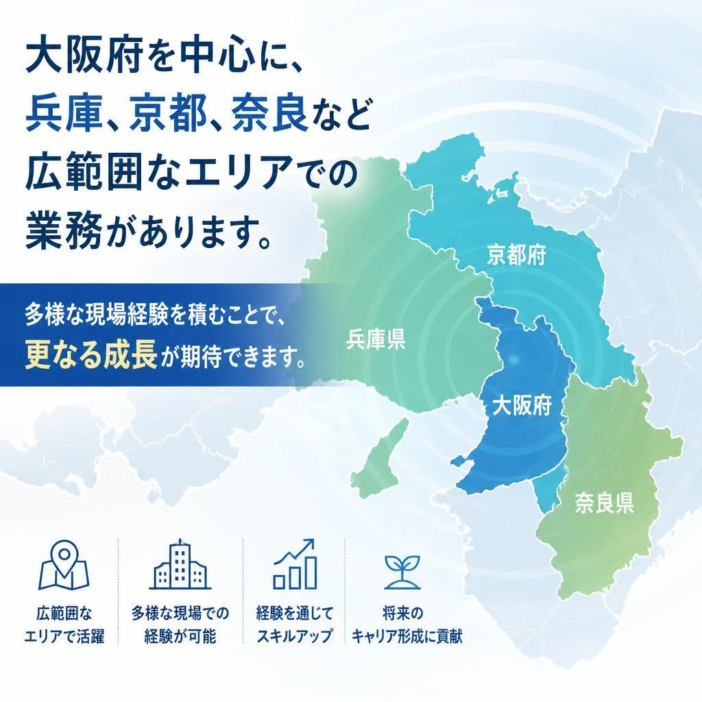 大阪を中心に広がる現場
