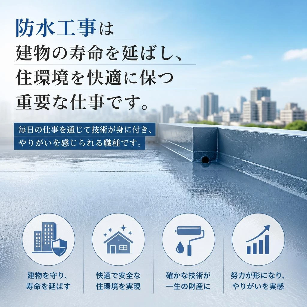 防水工事の魅力とは？