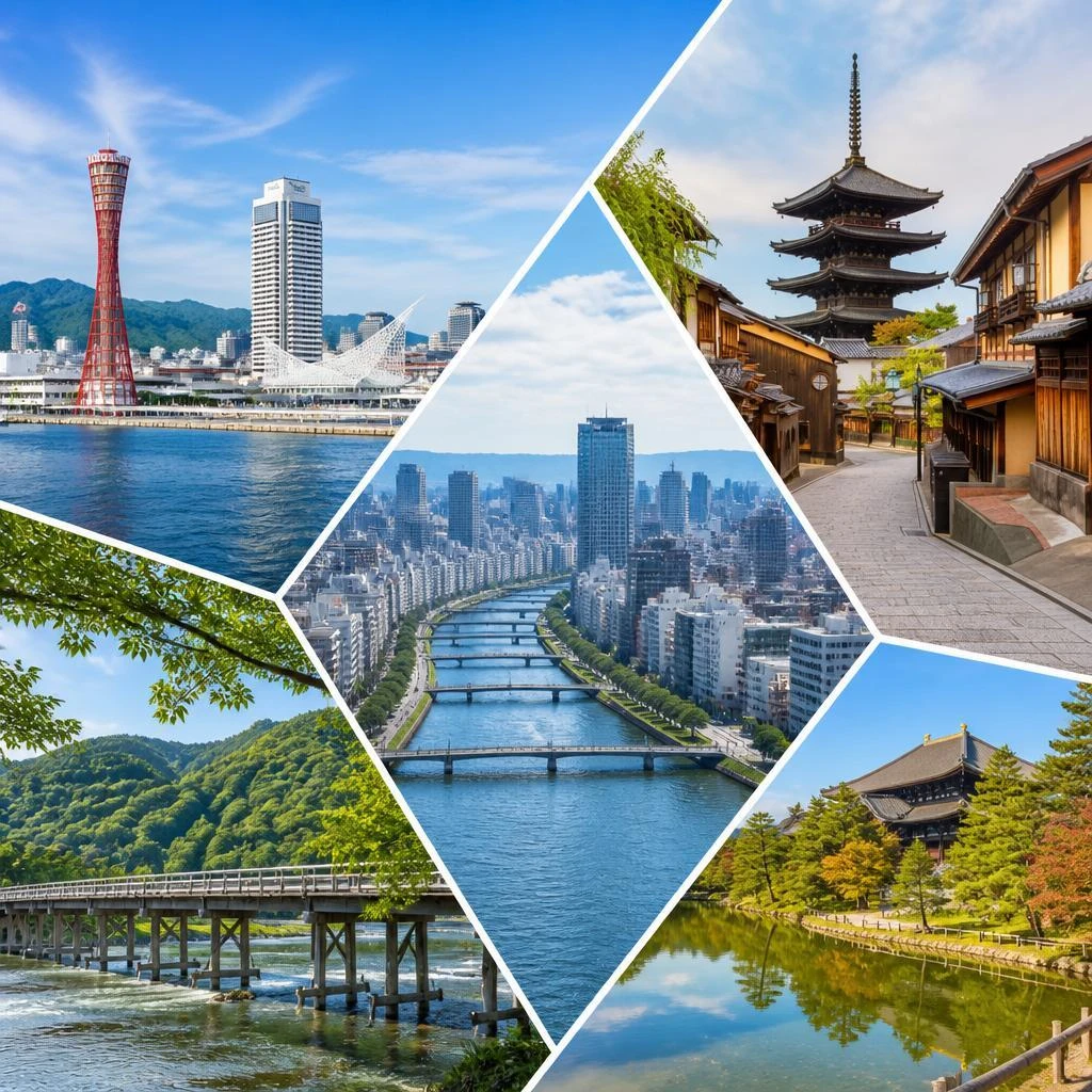 大阪を中心とした広範囲なエリア