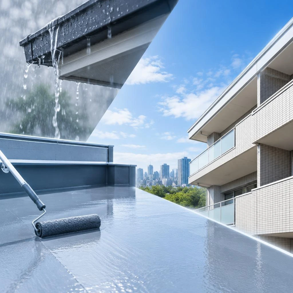 雨漏りを防ぎ、建物の価値を守る。防水工事・改修工事のご依頼を承ります