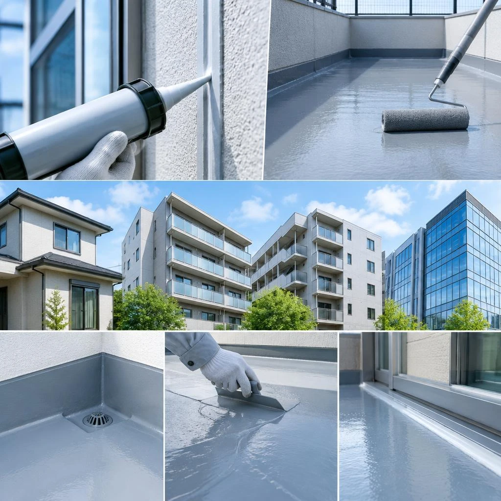 手がけるのは、建物の安心を支える防水工事