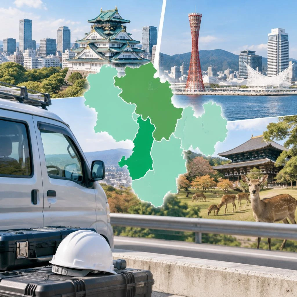 大阪を中心に、関西の現場で活躍しよう